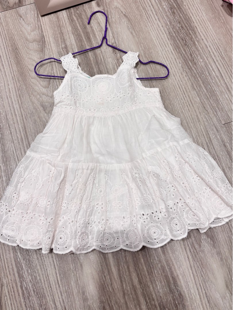 Toddler White Eyelet Dress main image 1