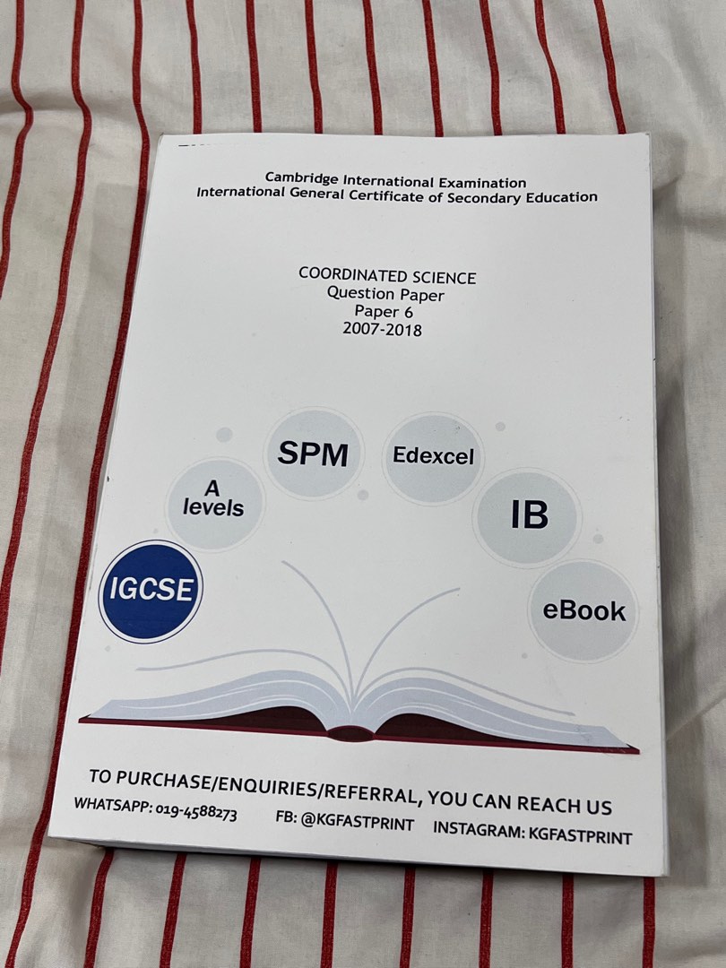 Igcse Coordinated Science Past Papers 2025 – WJBWJM