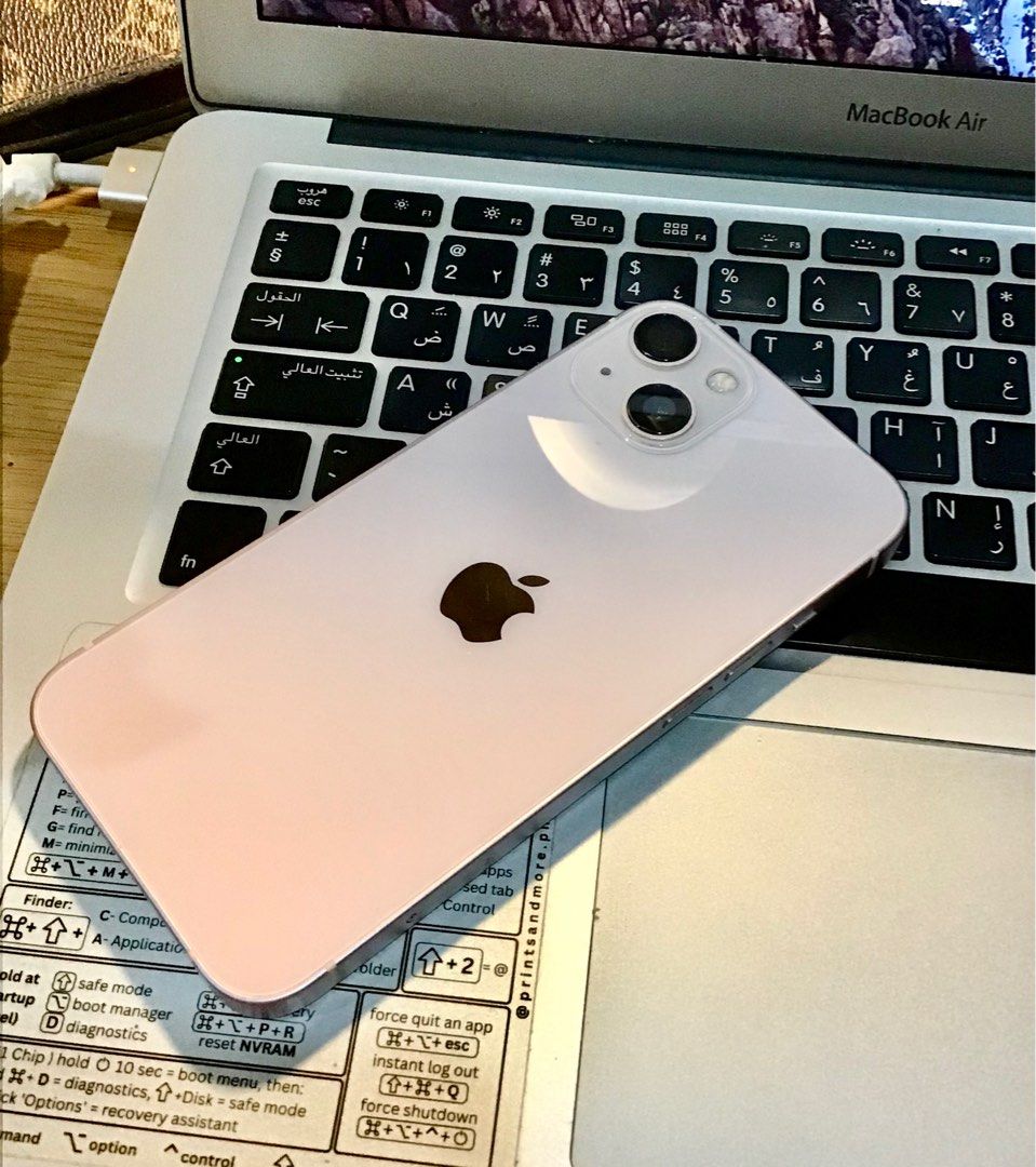 Iphone 13 Pink 128gb FU (Category: iPhone 13 Series) located in Manila. Submitted by missprettythingsbyali (Listing ID 1355420263, Image 1). Description: 128 gb Pink Clean no dents With Box Face ID working True tone Working Never repaired Factory Unlock Long battery life Inclusion: Box Otterbox casing Cable Rfs: upgrade .