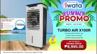 IWATA EVAPORATIVE AIR COOLER TURBO AIR X100R