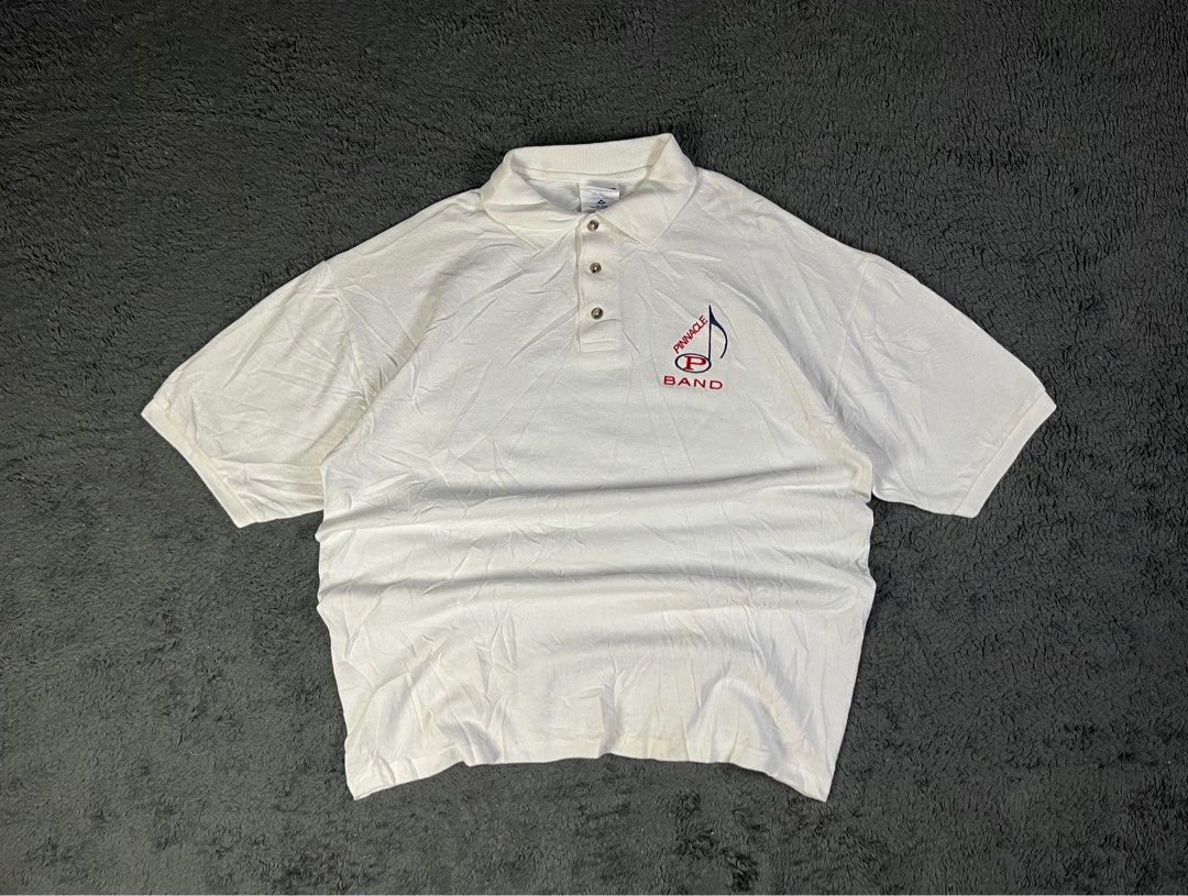"Jerzeez" Pinnacle Brand Polo Shirt. (Category: Tshirts & Polo Shirts ) located in Paranaque City. Submitted by arghbor_10 (Listing ID 1355411293, Image 1). Description: “Jerzeez” Pinnacle Band Polo Shirt. Size: M (26x21.5) Condition: Pristine Mine: 349 🔳 More items available on our profile, have a peek! 🔳 Color may vary due to lighting. 🔳 Feel free to message me directly for the issue and details. 🔳 Add extra fee for shipment. 🔳 Item is thr
