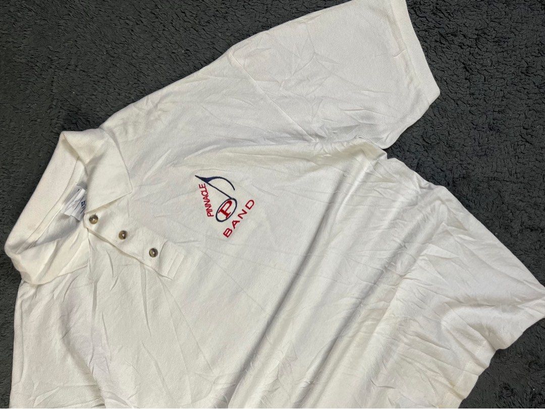 "Jerzeez" Pinnacle Brand Polo Shirt. (Category: Tshirts & Polo Shirts ) located in Paranaque City. Submitted by arghbor_10 (Listing ID 1355411293, Image 2). Description: “Jerzeez” Pinnacle Band Polo Shirt. Size: M (26x21.5) Condition: Pristine Mine: 349 🔳 More items available on our profile, have a peek! 🔳 Color may vary due to lighting. 🔳 Feel free to message me directly for the issue and details. 🔳 Add extra fee for shipment. 🔳 Item is thr