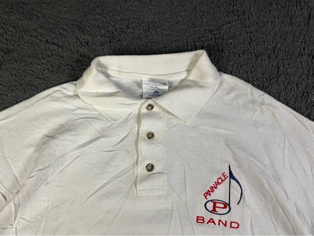 "Jerzeez" Pinnacle Brand Polo Shirt. (Category: Tshirts & Polo Shirts ) located in Paranaque City. Submitted by arghbor_10 (Listing ID 1355411293, Image 3). Description: “Jerzeez” Pinnacle Band Polo Shirt. Size: M (26x21.5) Condition: Pristine Mine: 349 🔳 More items available on our profile, have a peek! 🔳 Color may vary due to lighting. 🔳 Feel free to message me directly for the issue and details. 🔳 Add extra fee for shipment. 🔳 Item is thr