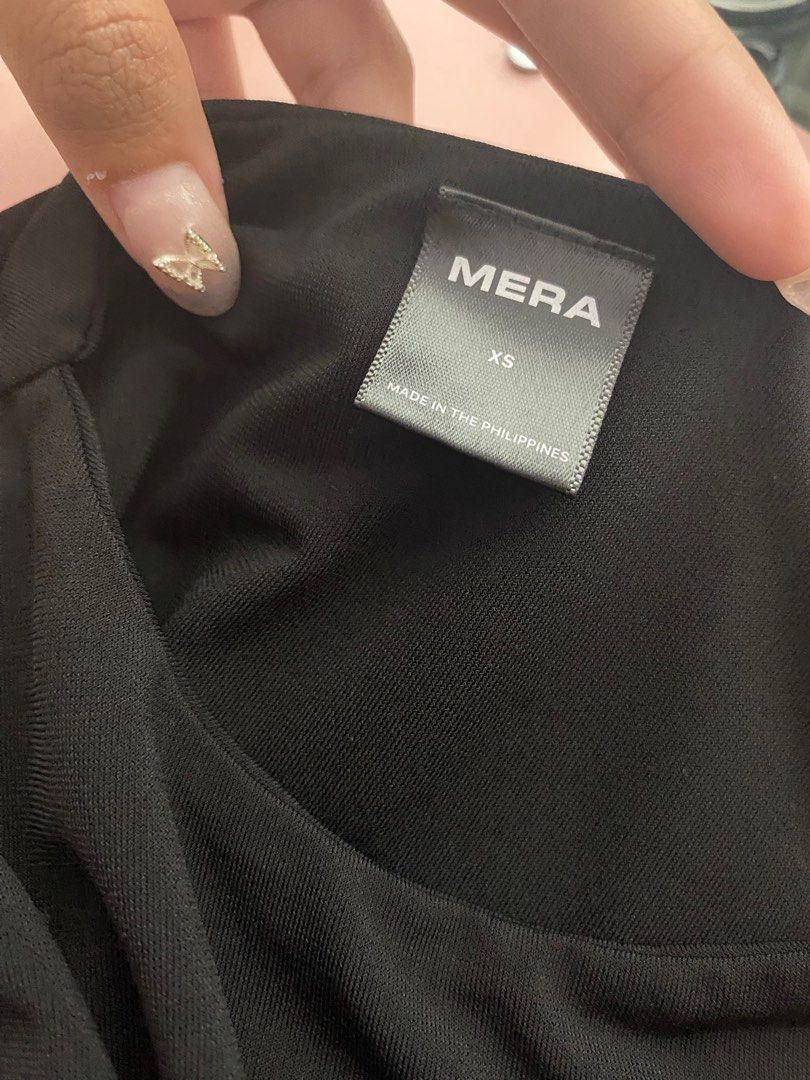 Mera Top (Category: Shirts) located in Manila. Submitted by _dclutters (Listing ID 1355288589, Image 1). Description: bought from tiktok shop, only used twice ((: rfs: size too small.