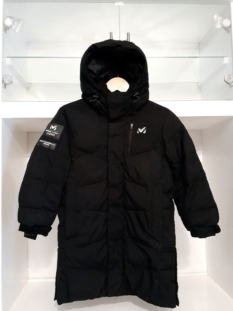 MILLET Kids Black Patch Waterproof Winter Jacket/ Jaket Bulang Bulu ...