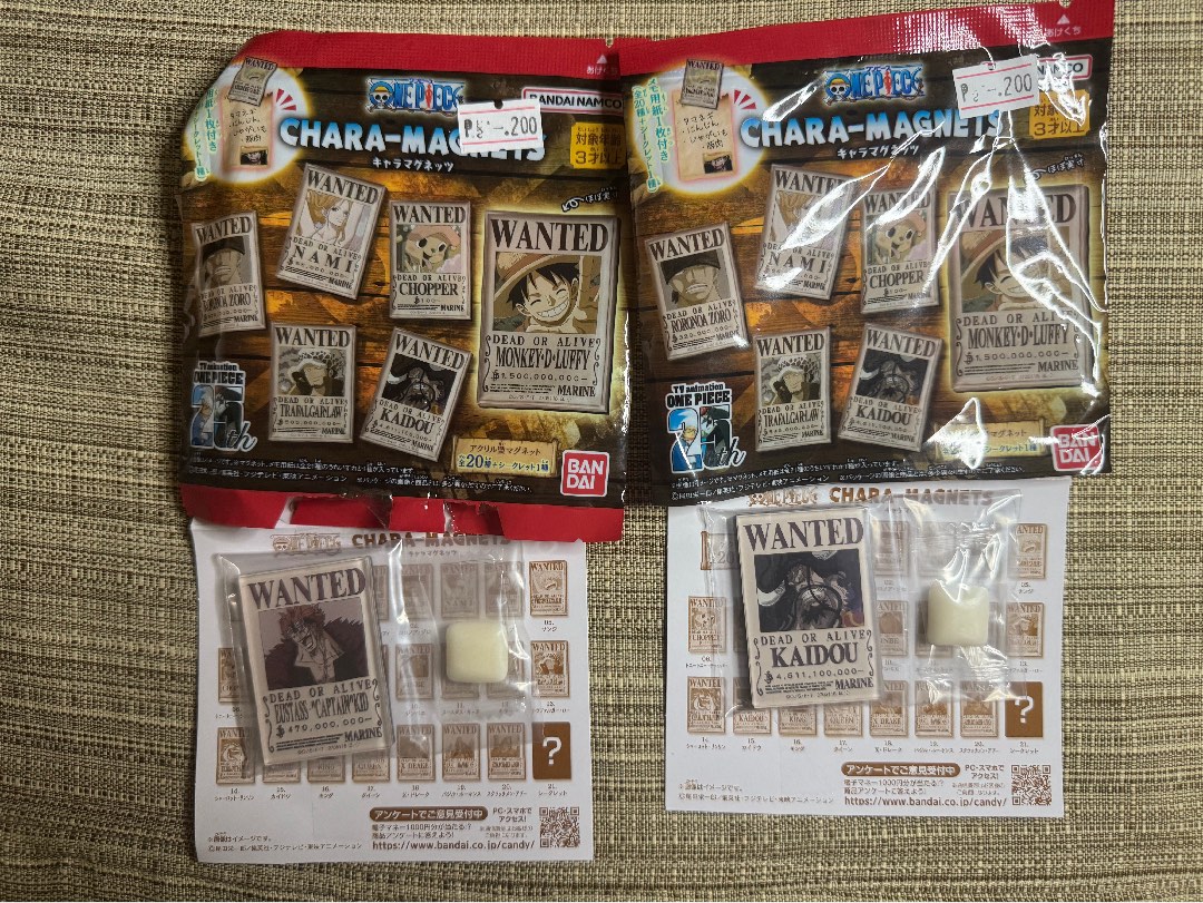 One Piece Chara Magnets, Hobbies & Toys, Memorabilia & Collectibles ...