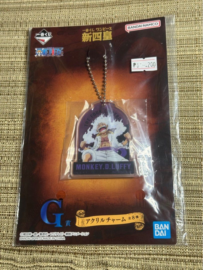 One Piece Luffy gear 5 acrylic keychain (Category: Character Goods) located in Pasig City. Submitted by beautyloversph (Listing ID 1355435059, Image 1). Description: From🇯🇵.