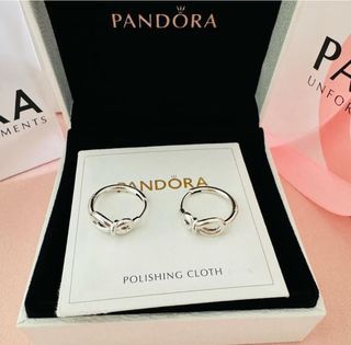 PANDORA INFINITY HOOP EARRINGS