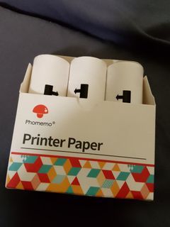 Phomemo 50mm Label Sticker For T02 M02 M03 M04S M04AS Thermal Printer(3 Rolls)