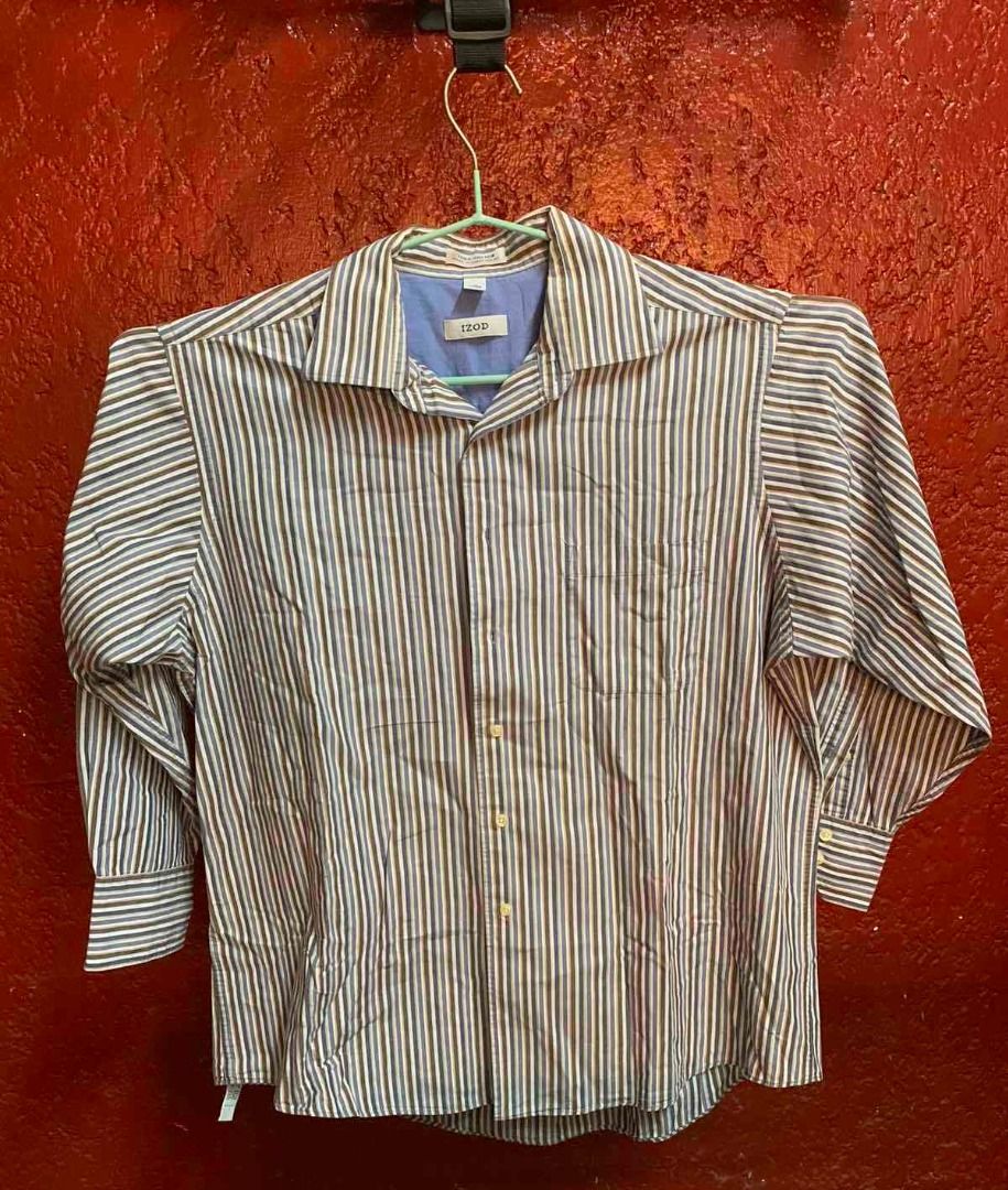 Polo Long Sleeves Bundle (Category: Formal Shirts) located in Pasig City. Submitted by askabel (Listing ID 1355392877, Image 2). Description: hindi galing sa ukay… hindi galing sa bale… no stains, no holes, complete buttons, never repaired.. u can see the difference up close & personal. iba sa usual na 2nd hand clothes.. parang bago pa talaga.. Izod – 26x31 Geoffrey Beene (light)– 25x30 Geoffrey Beene - (grey) -25x30 Van Heusen – 25x31 American B