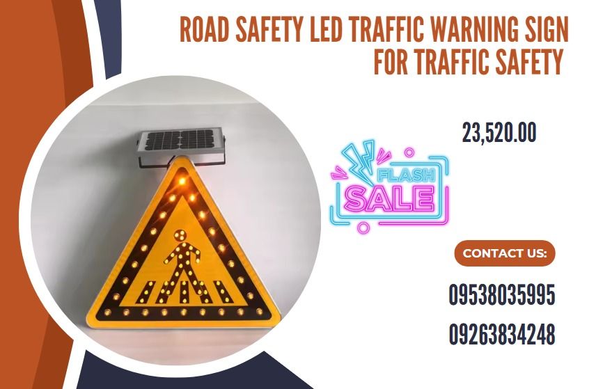 Road Safety LED Traffic Warning Sign for Traffic Safety, Everything ...