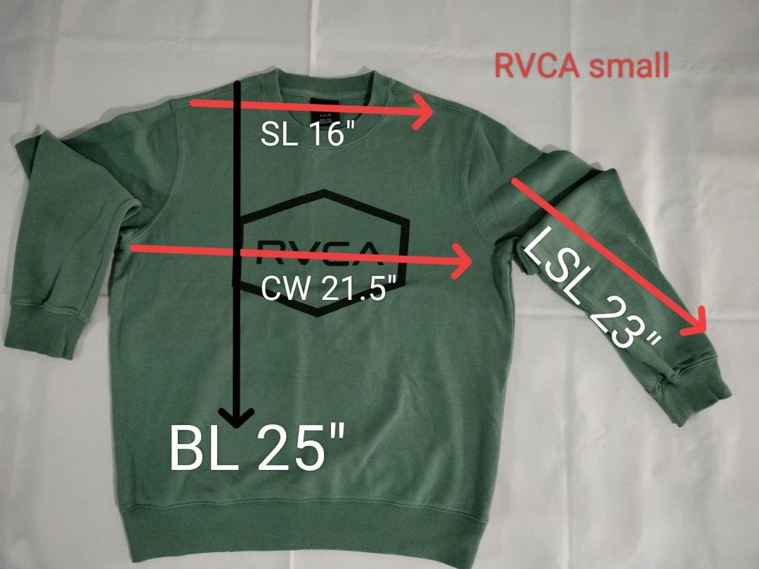 RVCA sweatshirt size small (Category: Coats, Jackets and Outerwear) located in Cebu City. Submitted by piyok69 (Listing ID 1355296940, Image 2). Description: P 1,200 good condition no issues RVCA sweatshirt size small # jacket, sweatshirt.