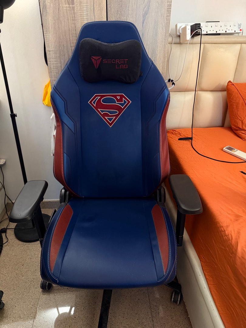Secret Lab Superman Secretlab SUPERMAN edition TITAN Evo 2022 Series - XL, Furniture & Home ...