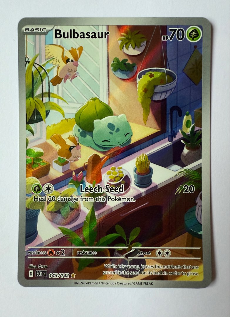 Stellar Crown Bulbasaur, Hobbies & Toys, Toys & Games on Carousell