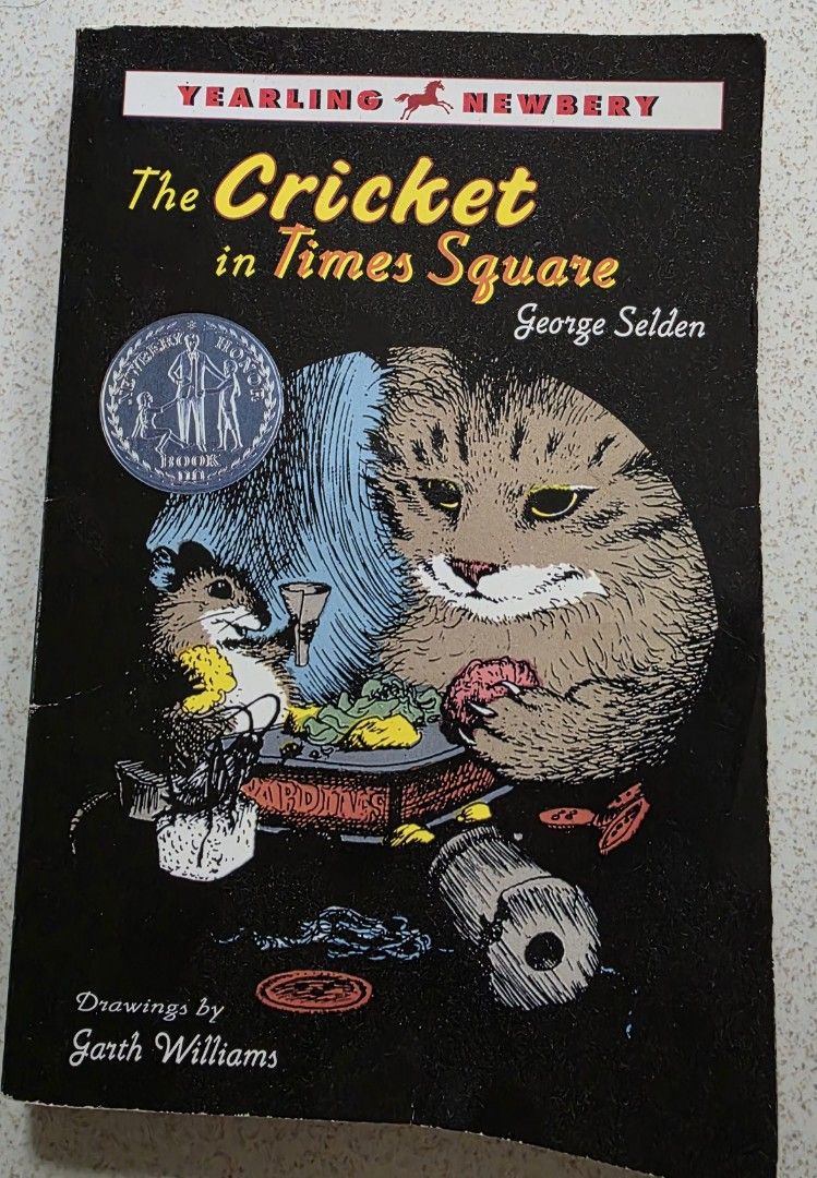 The Cricket in Times Square (Category: Storybooks) located in Quezon City. Submitted by xia_ko (Listing ID 1355426636, Image 1). Description: The Cricket in Times Square is a great book for kids because it teaches valuable lessons about friendship, kindness, and adapting to new places. The story follows Chester Cricket and his friends, Tucker Mouse and Harry Cat, as they navigate the busy city, making it both fun and engaging. With its memorable 