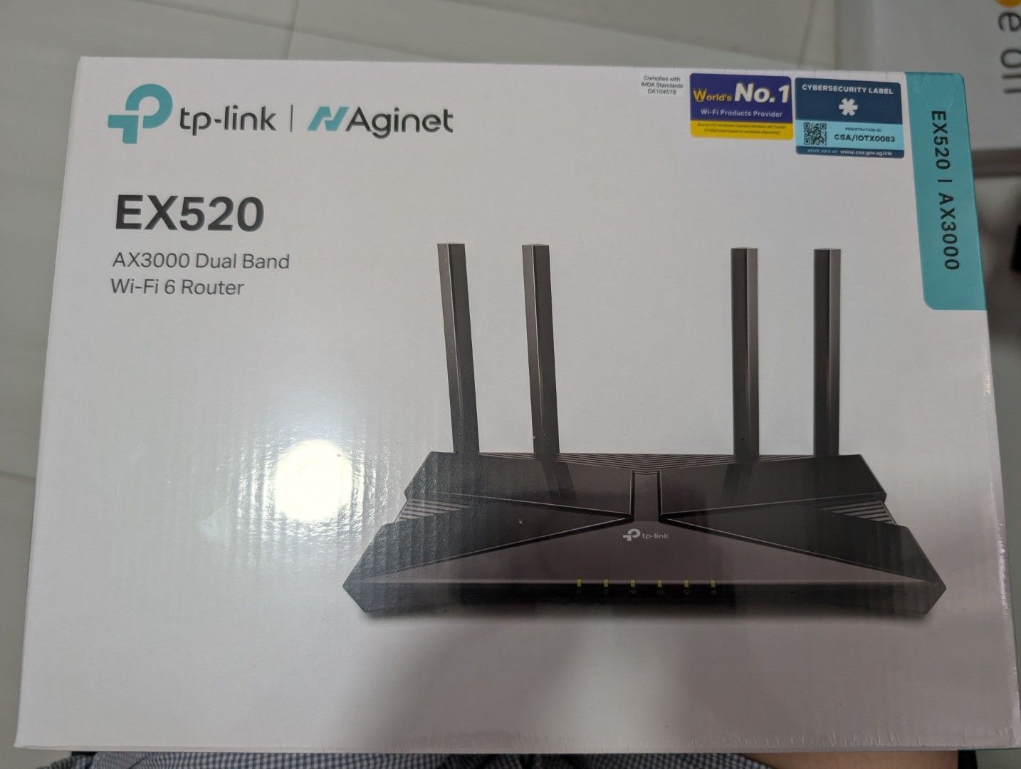 TP Link EX520 Wifi 6 AX3000 Dual Band Router, Computers & Tech, Parts ...