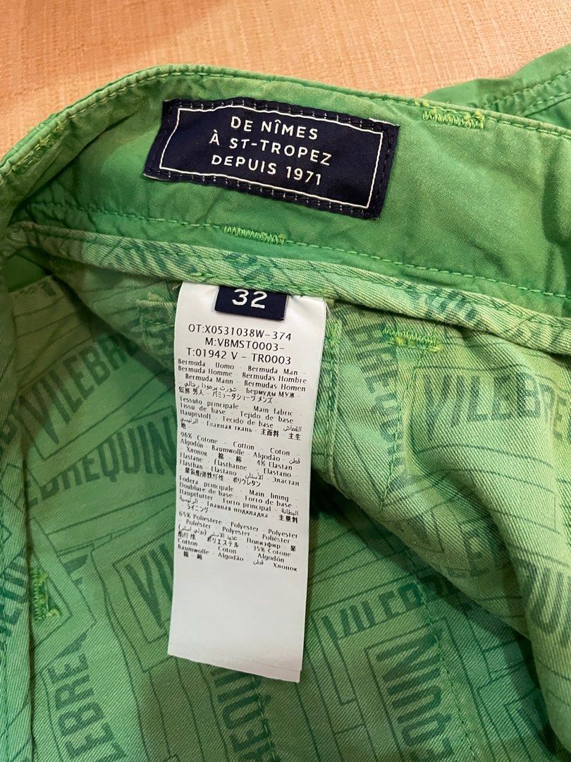 Vilebrequin Bermuda Shorts (Category: Shorts) located in Cebu City. Submitted by kiki_closet168 (Listing ID 1355336399, Image 3). Description: Authentic Size 32in Color Grass Green .