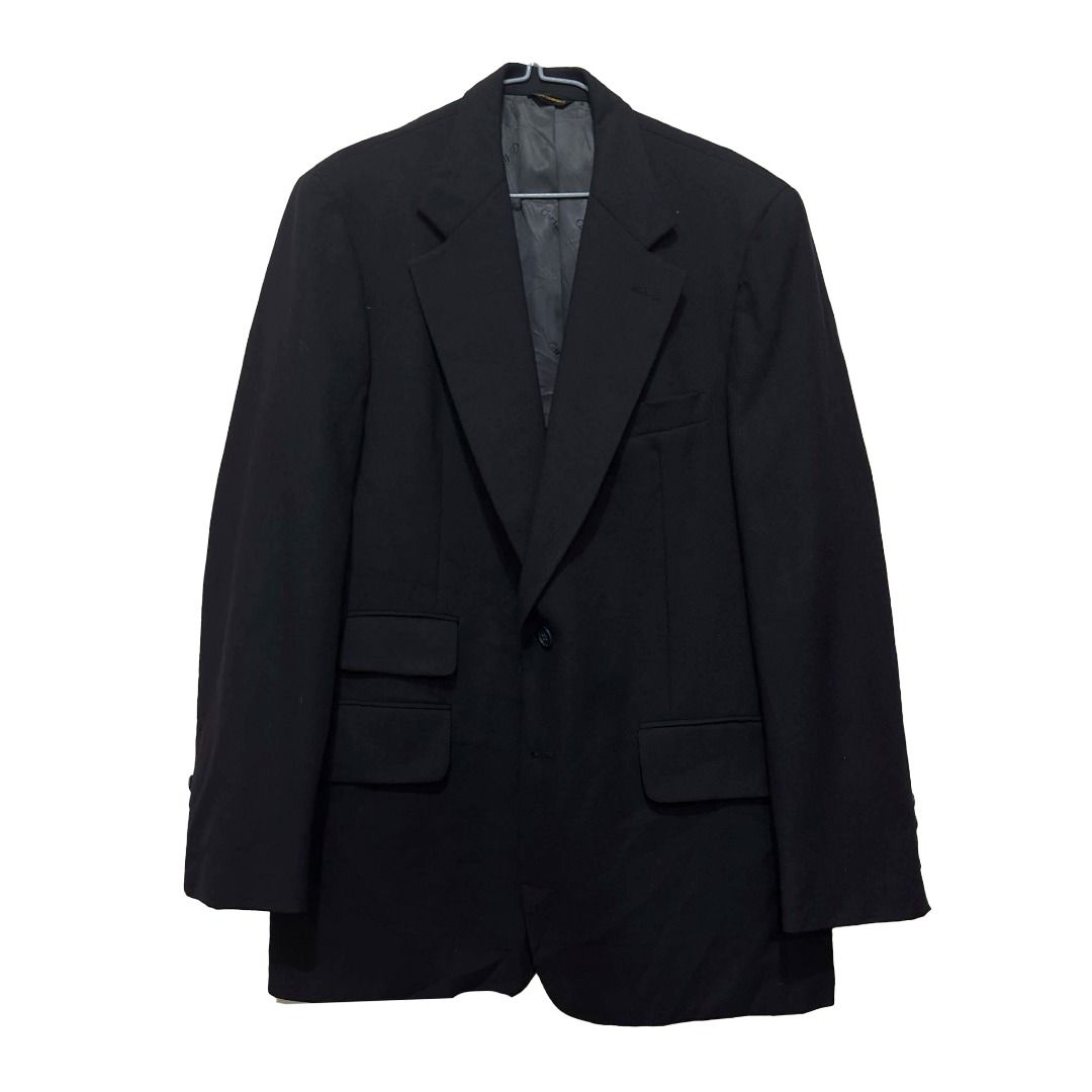 BOTANY500 Wool Tailored Jacket, Made in USA, Men's Size M wool Charcoal Vintage Second Hand