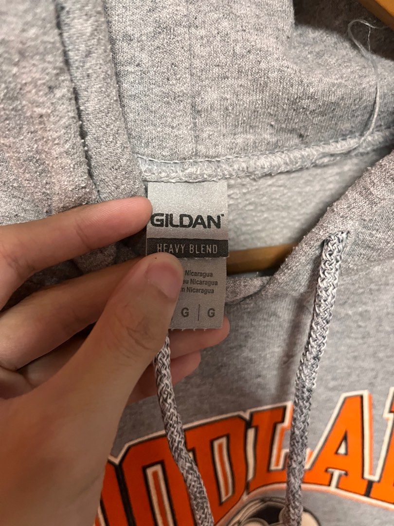 Vintage Gildan Hoodie (Category: Coats, Jackets and Outerwear) located in Bulacan. Submitted by thrift120404 (Listing ID 1355401704, Image 2). Description: Vintage Gildan hoodie Woodland Wolves Soccer 27.5x23 Excellent condition.
