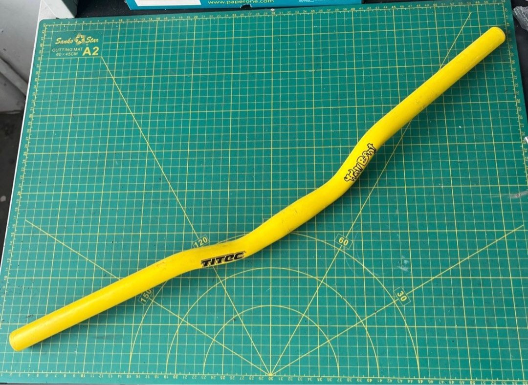 Cintre VTT Vintage Titec Hell Bent Rise 25,4 Mm Avec Potence Années 1990 - Noir