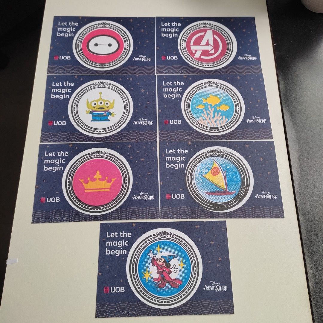 [WTT/WTS] Brand New UOB x Disney 2024 Stamp Rally Cards. Or On Plain ...