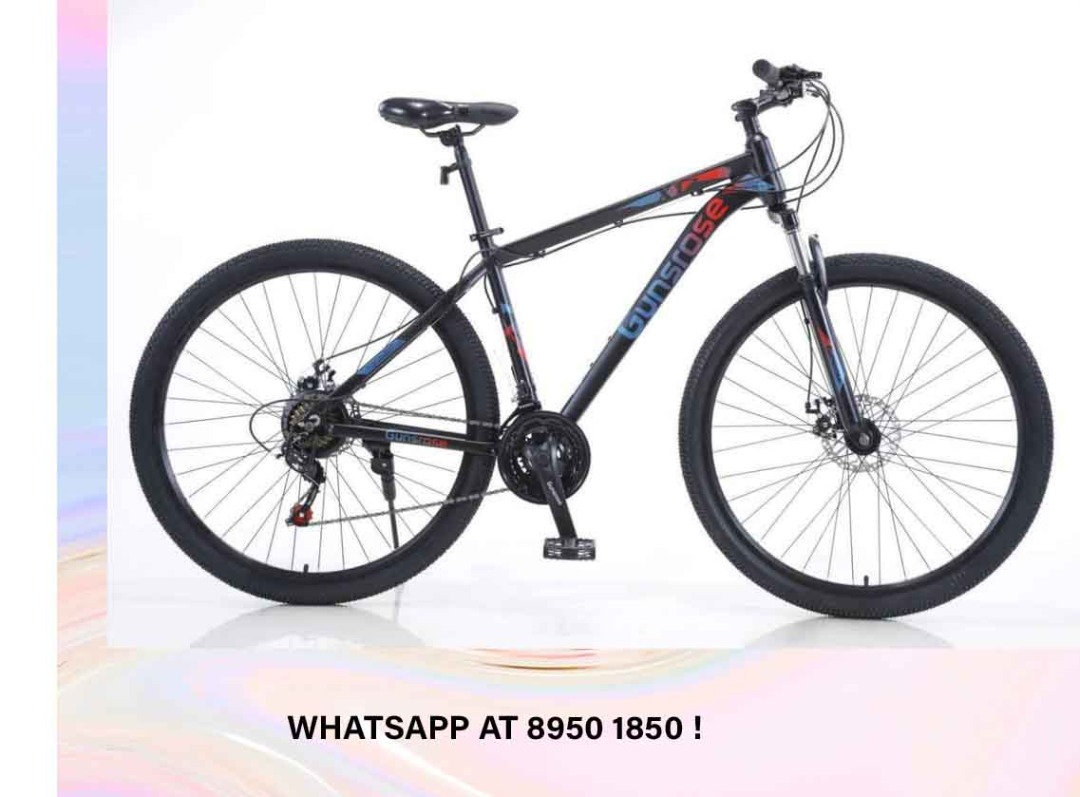 29 inch 21 Speeds Gunsrose [Black-Blue] Suspension Mountain Bike MTB 26 ...