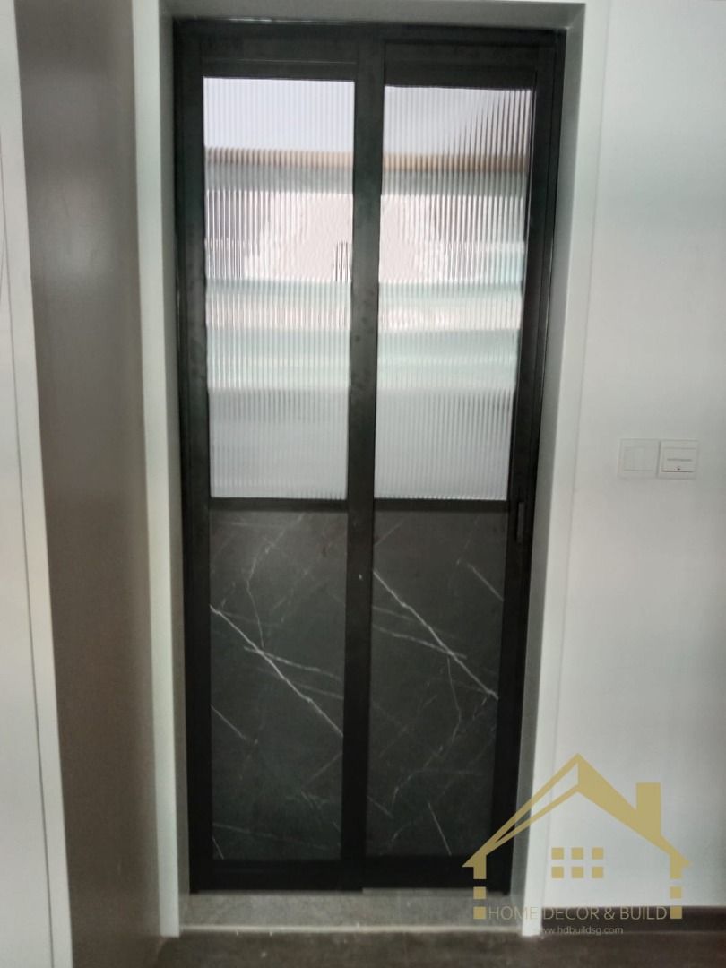 🔴 Aluminum Slide and Swing Glass Door Kitchen / Yard Door 🔴62863076000514113