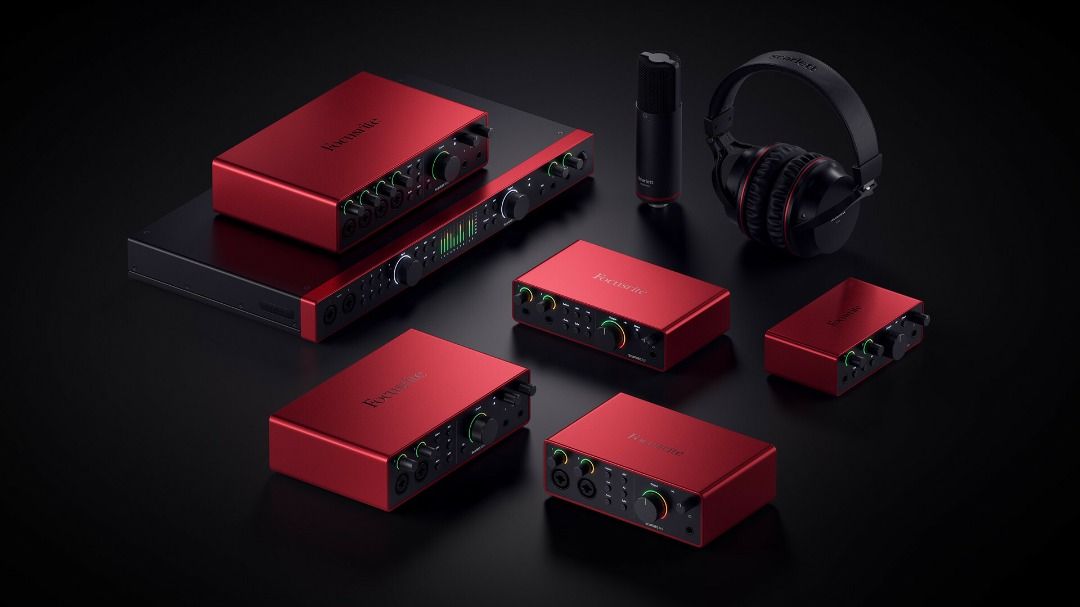 "荃灣門市全新行貨" Focusrite Scarlett 錄音介面系列 4代 solo , 2i2 , 4i4 , studio 版本 USB-C Audio Interface , 18i16 , 18i18 , 18i20 4th gen 版本 , OctoPre , Clarett+ 等 <請查詢> （分類：咪高風/麥克風）位於 Hong Kong。 由 YATFUNG73 提交（商品編號 1324774896，圖片 1）。簡介： (請查詢價錢 $$ ask) Scarlett Solo 4th Gen Scarlett Solo Studio 4th Gen Scarlett 2i2 4th Gen Scarlett 2i2 Studio 4th Gen Scarlett 4i4 4th Gen Scarlett 16i16 4th Gen Scarlett 18i16 4th Gen Scarlett 18i20 4th Gen Scarlett OctoPre Scarle