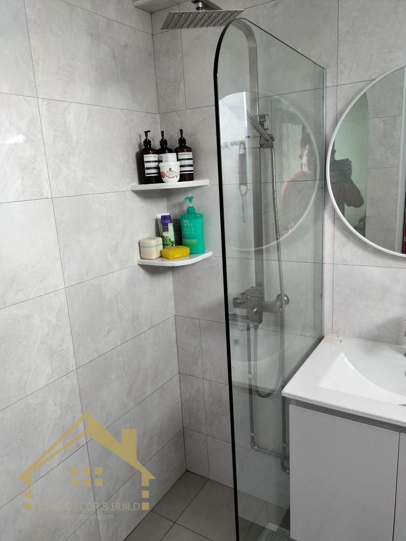 👍Arch Shape Frameless Shower Screen Fixed Panel👍63109200135169114