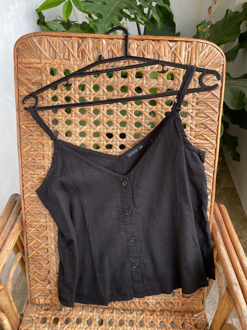 Authentic Cotton:On Sleeveless Top (never been used) (Category: Sleeveless) located in Batangas. Submitted by itsmeaudi (Listing ID 1355548830, Image 2). Description: * no flaws * never been used (tag removed already) * sf c/o buyer * RFS: too many tops.