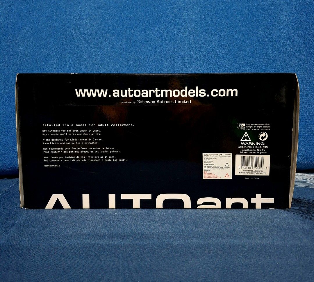 AUTOart 1:18 Mazda Efini RX-7 (FD) Tuned Version (Category: Vehicle & Diecast Models) located in Manila. Submitted by defnother (Listing ID 1355523460, Image 2). Description: – displayed only – send a message for more details mop: gcash mod: sdd.