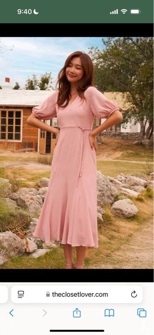 Blair Dress - White & Pink Floral