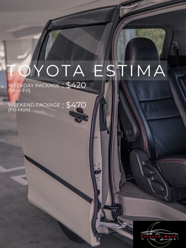 CHEAPEST SPACIOUS TOYOTA ESTIMA 7 MPV 7 SEATER FOR RENT MALAYSIA ENTRY P-PLATE WELCOMED NO DEPOSIT62872683312131111