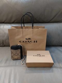 Coach Card Case Sinagture Wallet