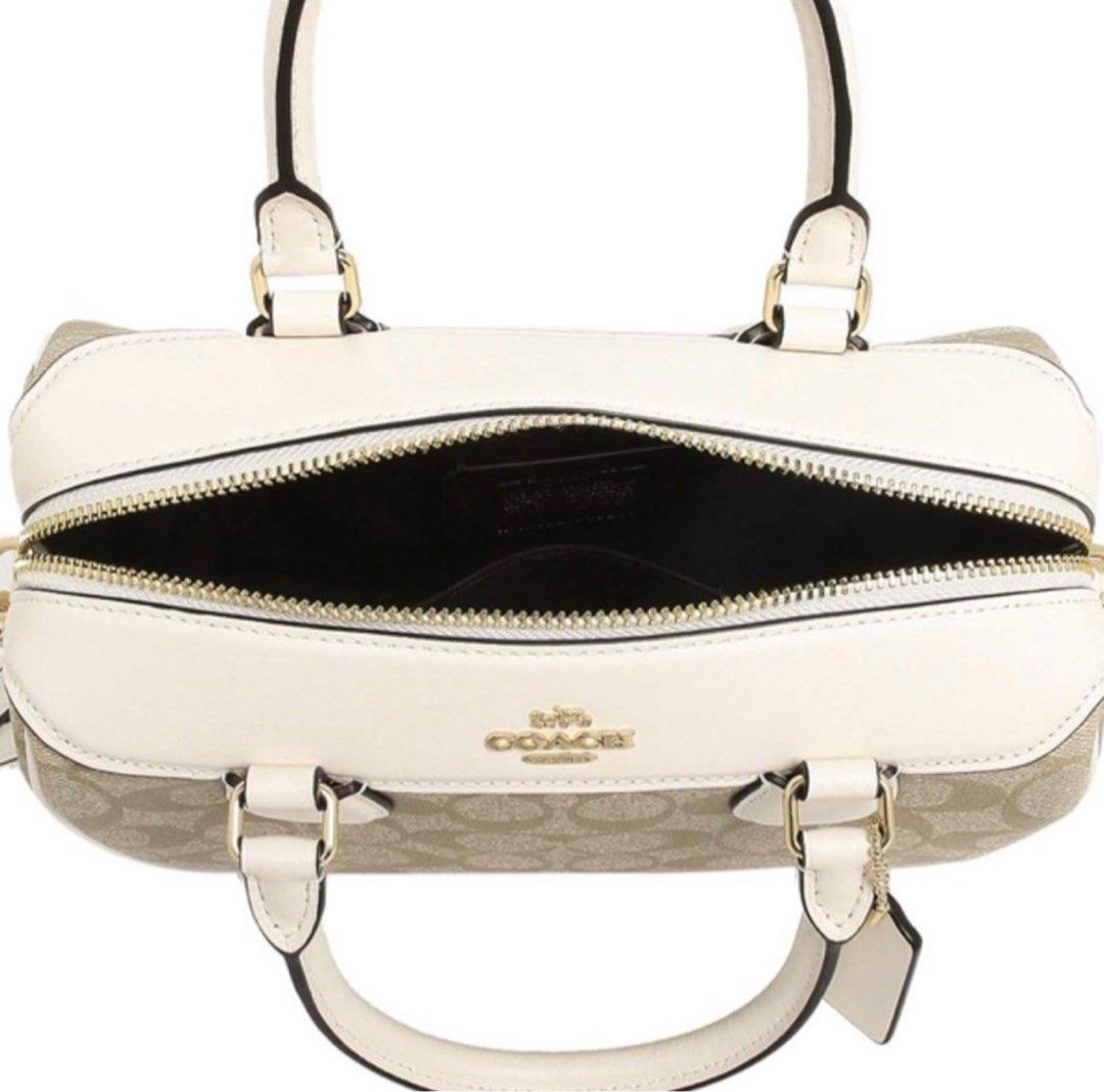 Coach Mini Bennett Satchel in Light Khaki/ Chalk (Category: Purses & Pouches) located in Quezon City. Submitted by mesvetements (Listing ID 1355568972, Image 2). Description: Authentic Dm for actual photos 🫶🏻.