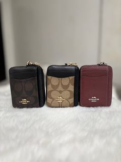 Coach zip card wallets