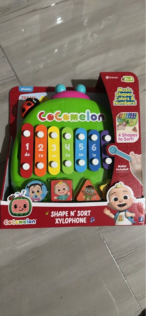 CoComelon Shape ‘N Sort Xylophone (Category: Educational & Learning Toys) located in Quezon City. Submitted by cai_wong (Listing ID 1355579993, Image 1). Description: .