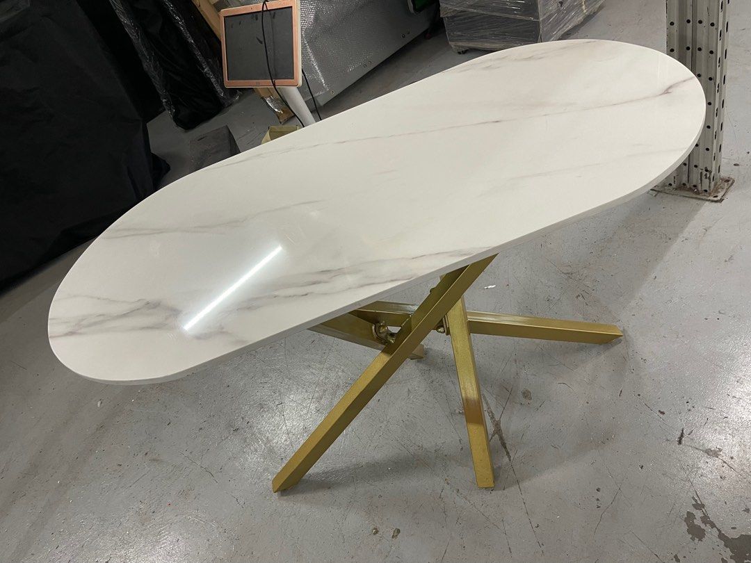 Dining table (Category: Tables & Sets) located in Singapore. Submitted by grabandgoooo (Listing ID 1355563000, Image 2). Description: 120L x 60W x 75H Grab & go! Minor defect (Not for fussy buyers) Have to arrange your own transportation for pick up .