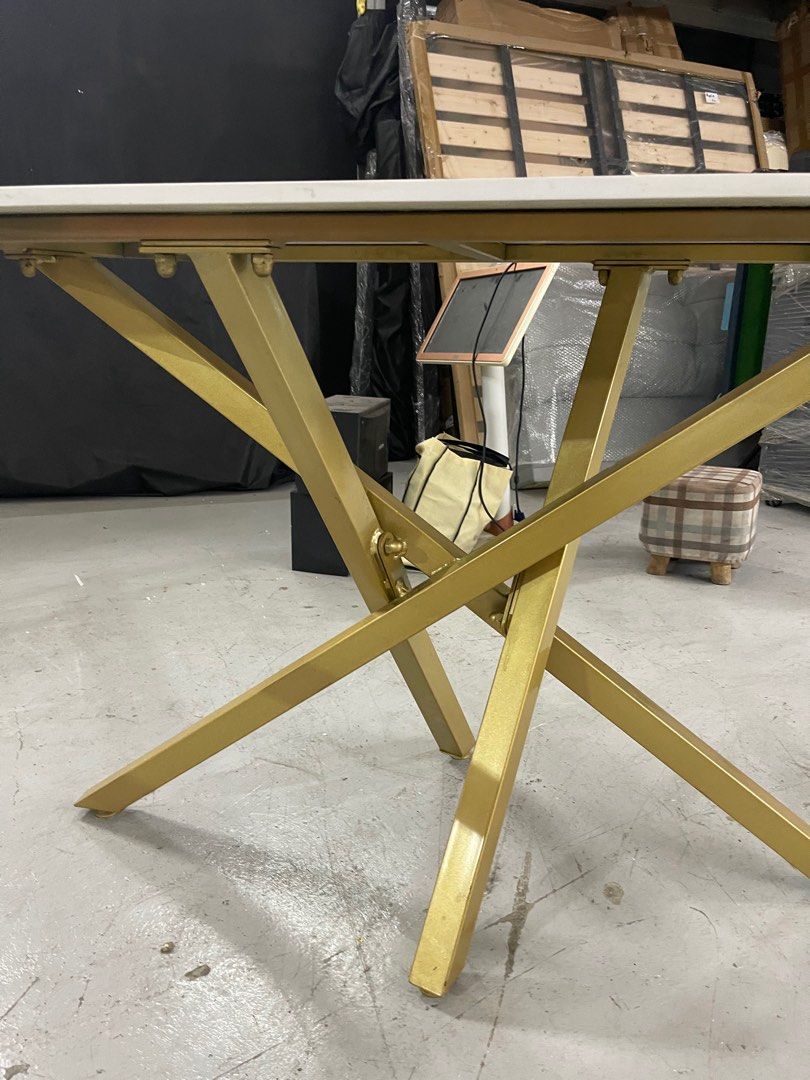 Dining table (Category: Tables & Sets) located in Singapore. Submitted by grabandgoooo (Listing ID 1355563000, Image 3). Description: 120L x 60W x 75H Grab & go! Minor defect (Not for fussy buyers) Have to arrange your own transportation for pick up .
