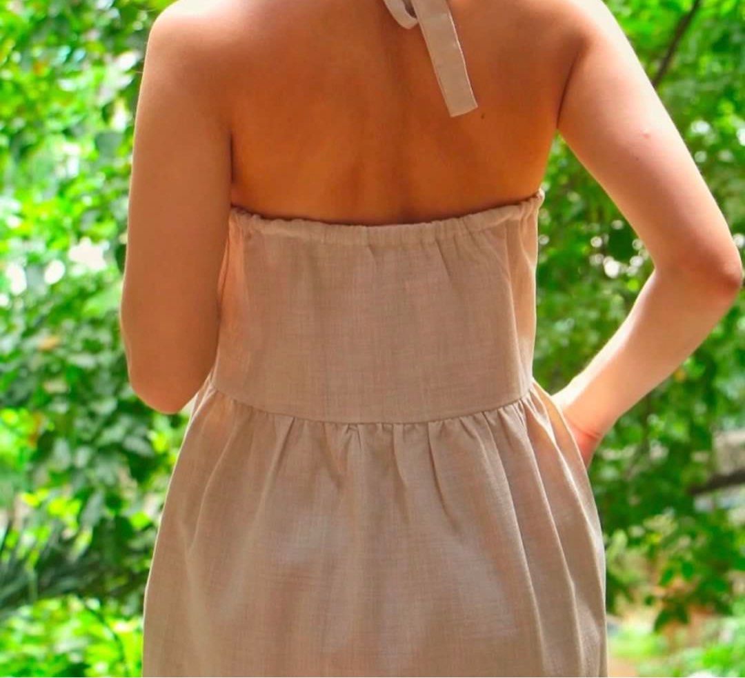 Hola Solana Dress in Oat (Category: Dresses) located in Quezon City. Submitted by bwre_ (Listing ID 1355586678, Image 2). Description: Unfortunately not my size :(.