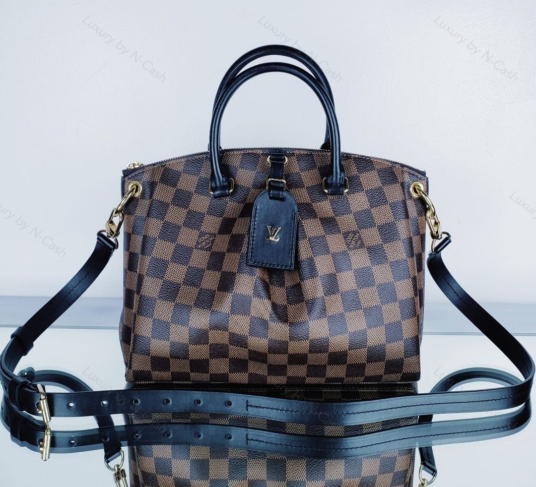 Louis Vuitton Odeon Tote PM Damier Ebene Canvas Bag (Category: Luxury Bags & Wallets) located in Quezon City. Submitted by luxury_by_n-cash (Listing ID 1355505208, Image 3). Description: N-Cash Pawnshop "Instant Cash for Bags, Watches, Cars, and Electronics" https://www.ncash-pawnshop-philippines.com/ PRE-OWNED Brand: LOUIS VUITTON Measures: 10.5″ (at base) / 12.5″ (at top) L x 8.5″ H x 5.5″ D (approx) 4″ Double Handle Drop 20″ Strap Drop, adjust