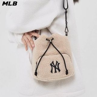 M. L. B fleece bucket bag with guitar strap