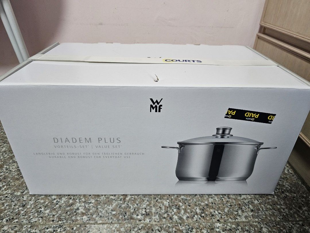 Mf, Diadem Plus (Category: Cookware & Accessories) located in Singapore. Submitted by mrass (Listing ID 1355546310, Image 1). Description: a set of 5 pieces. brand new. sealed. retail at $499..