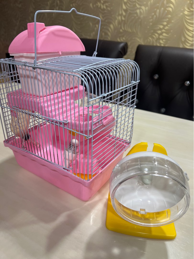 Mini Hamster Cage + Wheels, Pet Supplies, Homes & Other Pet Accessories ... - Small Cage For Hamster