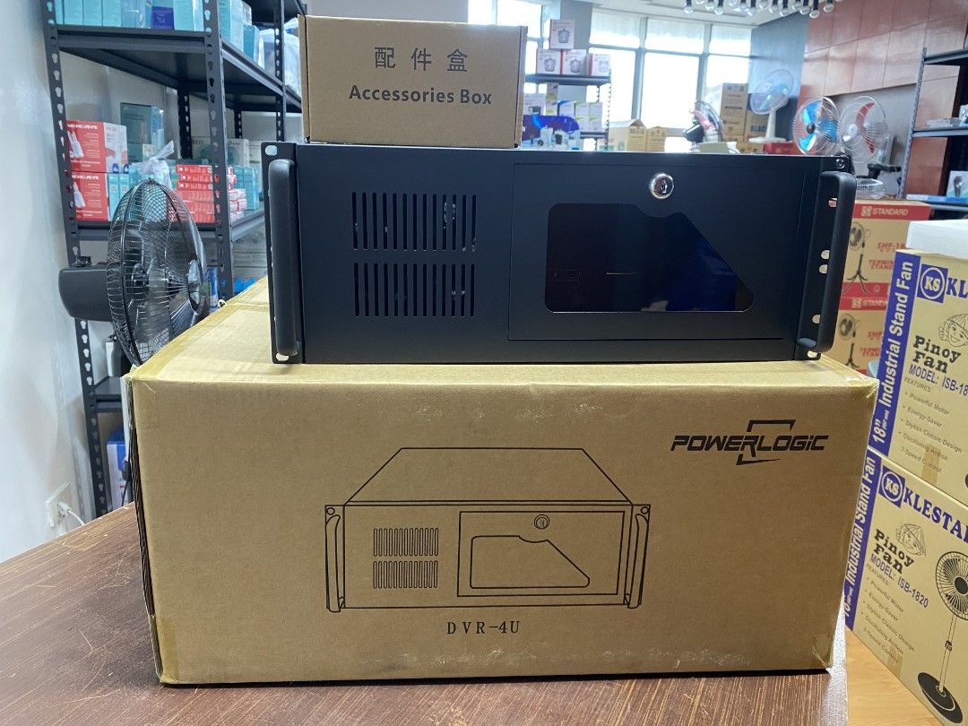 Powerlogic DVR-4U Server Case Rackmount Casing (Category: Computer Parts) located in Pasig City. Submitted by techubstoreandaccessories (Listing ID 1355532973, Image 1). Description: Powerlogic DVR-4U Server Case Rackmount Casing Ready for Pick Up / Delivery ‼️ 📌 DETAILS: ✅Actual Picture Posted. ✅BRAND NEW & ORIGINAL. ✅7 Days Replacement for Factory Defects and 1year Warranty. (Terms and conditions apply) --------------------------------------- 