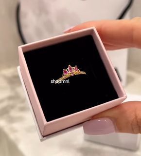 🎀Sale! PANDORA rosegold Disney princess Rapunzel ring