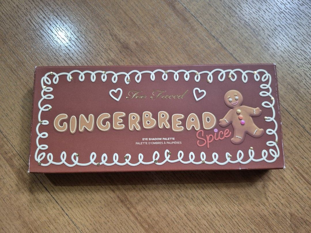 TOO FACED GINGERBREAD SPICE EYE SHADOW PALETTE (Category: Makeup) located in Quezon City. Submitted by purpleskies0122 (Listing ID 1355538323, Image 1). Description: New TOO FACED GINGERBREAD SPICE EYE SHADOW PALETTE.