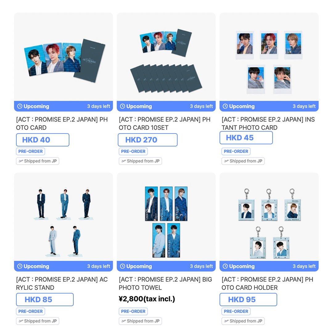 TXT - [ACT : PROMISE EP.2] WORLD TOUR OFFICIAL MD MINI PHOTO
