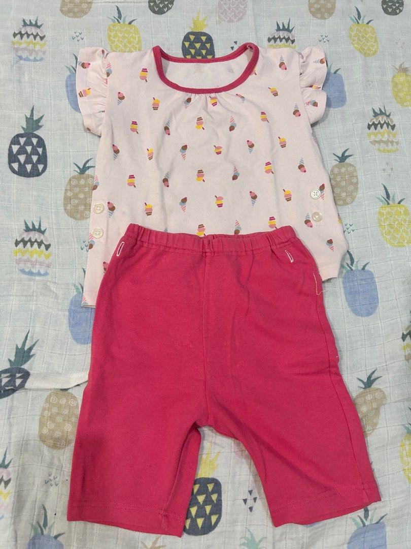Uniqlo Pajama Set (Category: Babies & Kids Fashion) located in Bacoor. Submitted by damnfetch (Listing ID 1355599021, Image 1). Description: Brand: Uniqlo Size: 80 cut tag MOP: GCash or Bank Transfer MOD: Lalamove or J&T RFS: Outgrown; Decluttering.