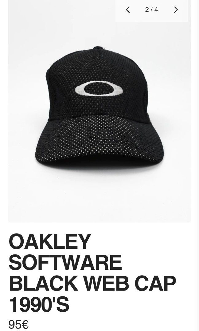 Vintage Oakley fitted cap (Category: Caps & Hats) located in Cotabato. Submitted by silvervintage77 (Listing ID 1355547640, Image 2). Description: Vintage Oakley fitted cap excellent condition 9.8/10 color rate Size M.